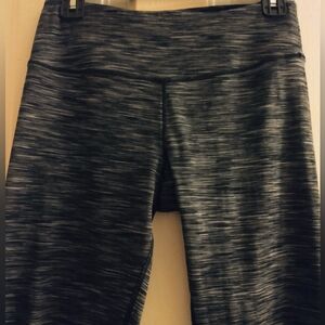 Cuddl Duds Flex Fit Leggings- Heathered Gray/Black Size S